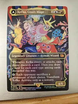 MTG Kefka, Court Mage (0322) (Borderless) Final Fantasy Foil - Image 1