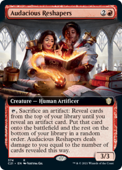 Audacious Reshapers (Extended Art) Strixhaven Commander NM CARD ABUGames - Image 1