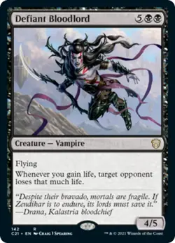 Defiant Bloodlord Strixhaven Commander MINT Black Rare MAGIC MTG CARD ABUGames - Image 1