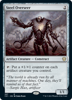 Steel Overseer Strixhaven Commander NM Artifact Rare MAGIC MTG CARD ABUGames - Image 1
