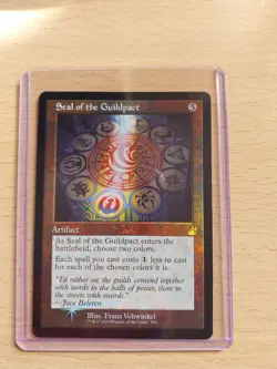 Seal of the Guildpact, Retro Art Foil Rare, Ravnica Remastered #394, MTG Magic - Image 1