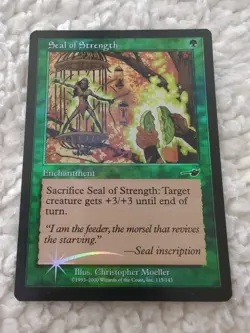 Seal of Strength 1x FOIL MtG FOIL Nemesis NM/LP - Image 3