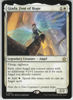MTG Giada, Font of Hope NM Foundations Magic 141 - Image 1