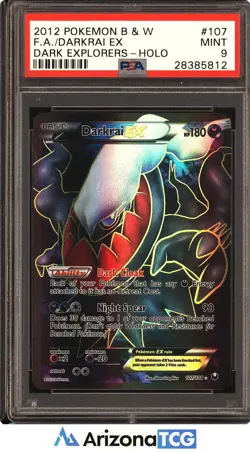 Pokemon 2012 Darkrai EX 107/108 Full Art Holo Dark Explorers PSA 9 - Image 1