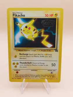 Pikachu Pokemon Black Star Promo #4 Pokemon Movie WOTC 1999 - Image 1