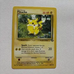 Pokemon TCG Pikachu 60/64 Jungle Unlimited Common Pika Wizards of The Coast - Image 1