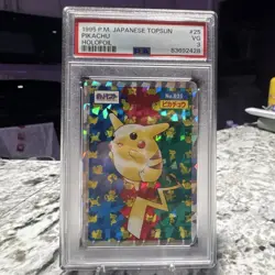 Pokemon TCG Pikachu Japanese Topsun 025 Holofoil 1995 PSA 3 - Image 1