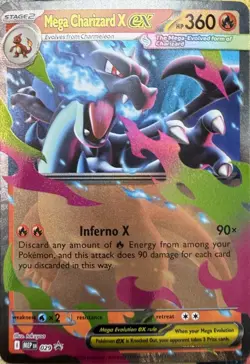 Mega Charizard X ex - 029 029 Holo P ME: Mega Evolution Promo Pokemon NM - Image 1