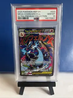 Mega Charizard X Ex 023 Me: Pokemon Mega Evolution Promo Holo - GRADED - PSA 10! - Image 1
