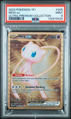 2023 POKEMON 151 ULTRA-PREMIUM COLLECTION MEW ex #205 PSA 9 - Image 1