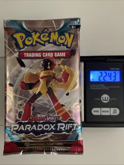 22.42/43g Pokemon TCG: Scarlet and Violet Paradox Rift x1 Booster Pack Sealed - Image 1