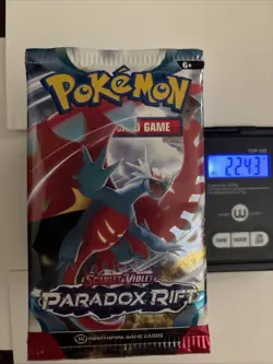 22.43/44g Pokemon TCG: Scarlet and Violet Paradox Rift x1 Booster Pack Sealed - Image 2