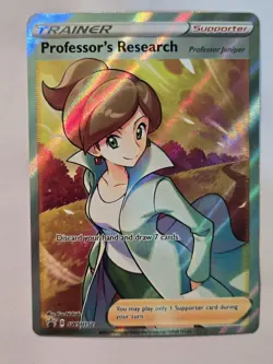 Pokemon TCG Professor's Research Black Star Promo SWSH152 Holo Promo - Image 2
