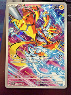 Pokemon TCG Stellar Crown 151/142 Zeraora Illustration Rare NM - Image 1
