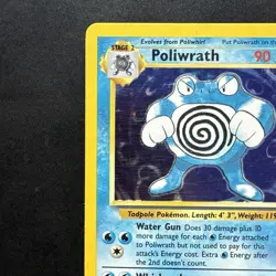 Pokemon Vintage Base Set Poliwrath 13/102 Holo Rare Wotc 1999 - Image 2