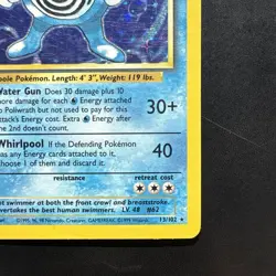 Pokemon Vintage Base Set Poliwrath 13/102 Holo Rare Wotc 1999 - Image 4