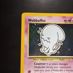 Pokemon Vintage Holo Wobbuffet 16/75 Neo Discovery Wotc Swirl - Image 2