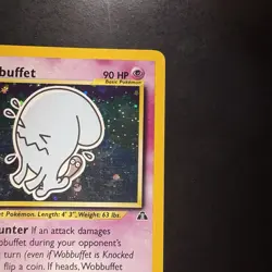 Pokemon Vintage Holo Wobbuffet 16/75 Neo Discovery Wotc Swirl - Image 3
