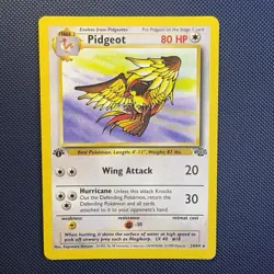Pokemon Vintage 1st Edition Non-holo Rare Pidgeot Jungle 24/64 WotC 1999 - Image 1