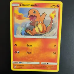 CHARMANDER 7/68 POKEMON CARD (HIDDEN FATES SET) - Image 1