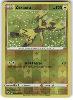 Zeraora 052/159 Crown Zenith Reverse Holo Pokemon TCG - Image 1