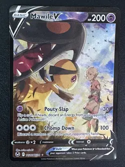 Pokemon TCG Mawile V SWSH12: Silver Tempest Trainer Gallery TG17/TG30 Ultra Rare - Image 1