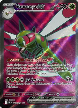 Pokemon TCG Yanmega ex - 206/182 Holofoil SV10: Destined Rivals Ultra Rare - Image 1
