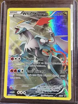 Pokemon White Kyurem Promo Full Art Holo Card XY81 XY 120 HP - Image 1
