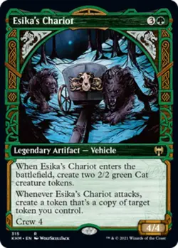 Light Play, English MTG Regular Esika's Chariot - Showcase Kaldheim Magic the Ga - Image 1