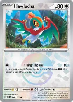 Hawlucha (Poke Ball Pattern) - Prismatic Evolutions 089/131 - Pokemon TCG - NM - Image 1