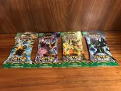 Pokemon XY Fates Collide 4 Sleeved Booster Pack Art Set - Unweighed - Sealed - Image 2