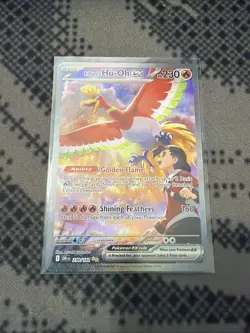 Ethan's Ho-Oh Ex 230/182 Destined Rivals SIR Special Illustration Rare Pokemon - Image 1