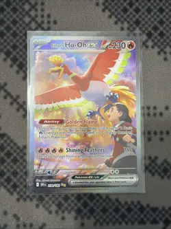 Ethan's Ho-Oh Ex 230/182 Destined Rivals SIR Special Illustration Rare Pokemon - Image 2