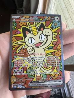 Pokemon Meowth ex - ME03 Perfect Order ME03 Special Illustration Rare 121/088 NM - Image 1