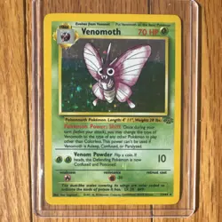 Pokemon Venomoth Jungle Holo Rare Unlimited 70 HP 13/64 English Card - Image 1