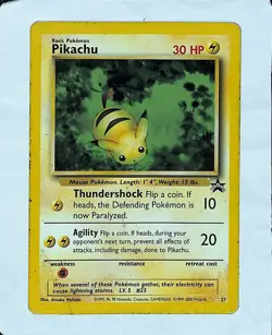 2000 Pokemon Black Star Promo Pikachu #27 - Image 1