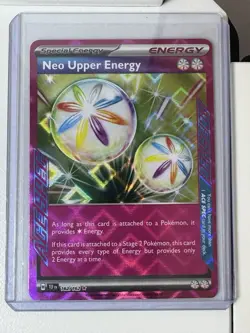 Neo Upper Energy ⭐ 162/162 Holo ACE SPEC Rare Temporal Forces 2024 Pokemon NM - Image 1