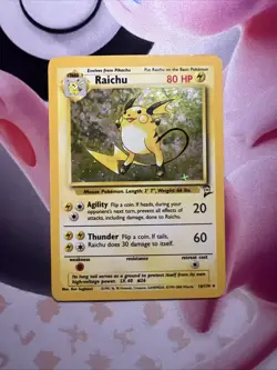 Pokemon Base Set 2 Raichu Holo 016/130 LP - Image 1