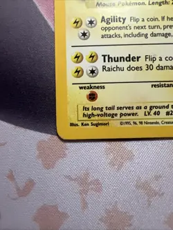 Pokemon Base Set 2 Raichu Holo 016/130 LP - Image 3
