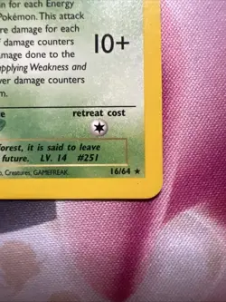 2000 Pokemon Celebi Neo Revelation Unlimited #16/64 Holo LP WOTC Vintage - Image 2