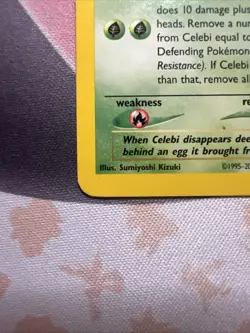 2000 Pokemon Celebi Neo Revelation Unlimited #16/64 Holo LP WOTC Vintage - Image 3
