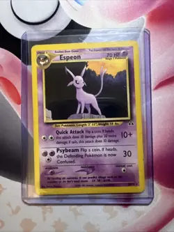 Pokemon Card Neo Discovery Espeon Rare Card 20/75 MP Non Holo - Image 3