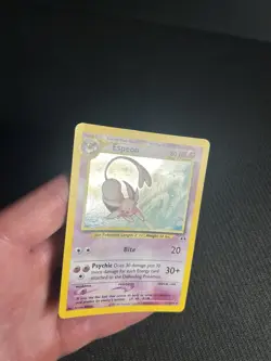 Pokemon TCG Espeon 1/75 Neo Discovery Holo MP- - Image 4