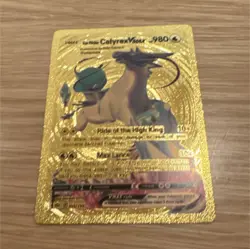 Ice Rider Calyrex VMAX 980 Full Art Foil Pokemon TCG Psychic Fan Art - Image 1