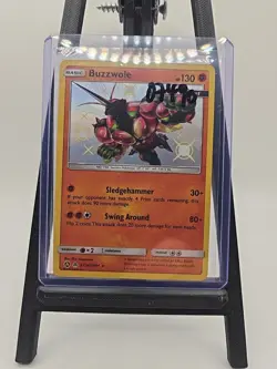 Pokemon TCG Buzzwole Hidden Fates SV24/SV94 Holo Shiny Holo Rare - Image 1