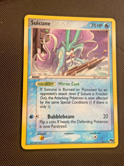 Pokemon TCG Pop Series 2 promo Suicune 4/17 Holo Rare promo 2006 TCG (LP/MP+) - Image 1