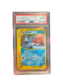PSA10 2002 POKEMON PILOSWINE 034/088 MYSTERIOUS MOUNTAINS UNLIMITED JAPANESE - Image 1