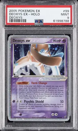 2005 POKEMON EX DEOXYS #99 DEOXYS EX-HOLO PSA 9 - Image 1
