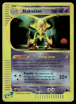 Pokemon Cards Alakazam 2/144 Reverse Holo Skyridge Rare NM - Image 1