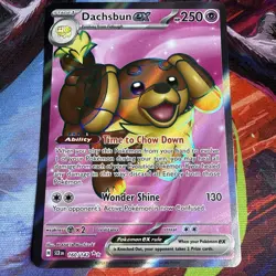 Dachsbun ex 160/142 Pokemon TCG Stellar Crown Full Art HOLO - Image 1